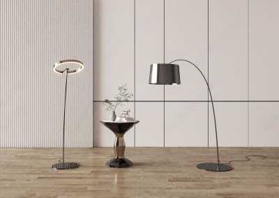 现代落地灯3D模型下载